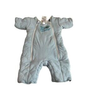Baby Merlin's Magic Sleepsuit Swaddle Wrap Small Blue 6-9 Months 18-21 Pounds